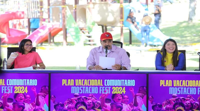 Presidente Maduro dirigió el arranque del XVI Plan Vacacional Mostacho Fest “Nuestra Patria”