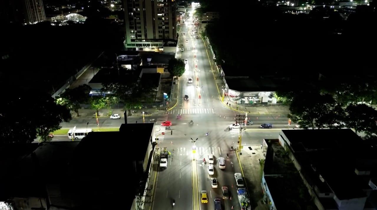Alcaldía de Valencia culminó segunda fase de iluminación de la Avenida Bolívar Norte