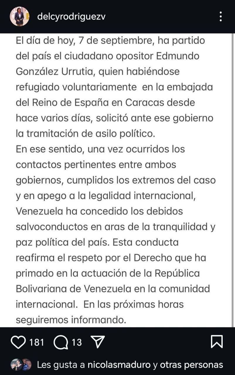 Edmundo abandona Venezuela
