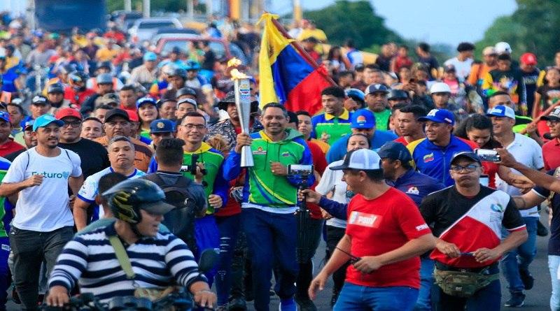 Antorcha de los Juegos Nacionales Oriente 2024 llega al estado Apure