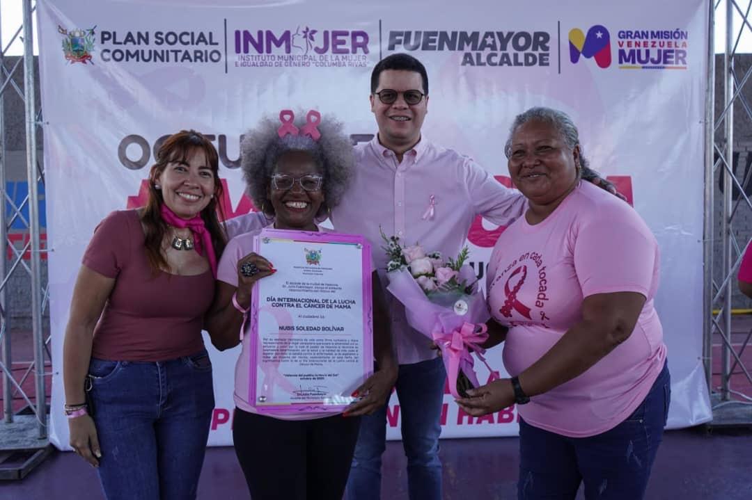 Alcalde Fuenmayor conmemoró Día Mundial de la Lucha contra el Cáncer de Mama con jornada integral comunitaria