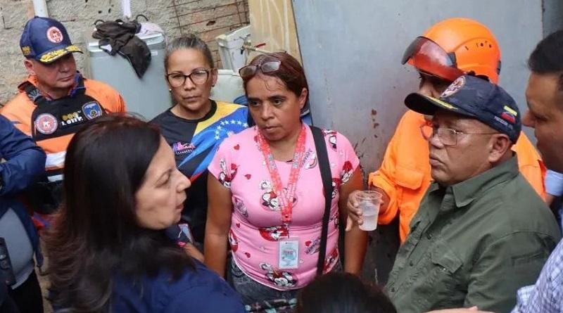 Cuerpos de seguridad realizan inspecciones en Caracas tras fuertes precipitaciones