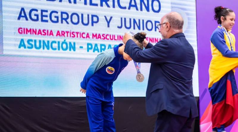 Gimnasia venezolana se viste de plata en Paraguay