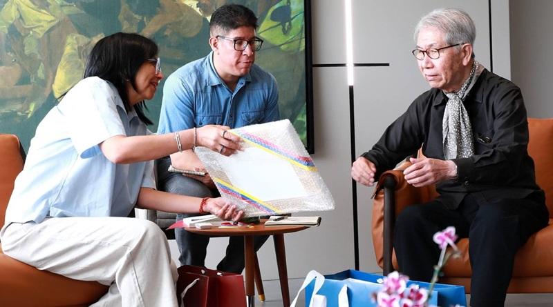 Vicepresidenta Rodríguez recibe visita del arquitecto Riken Yamamoto