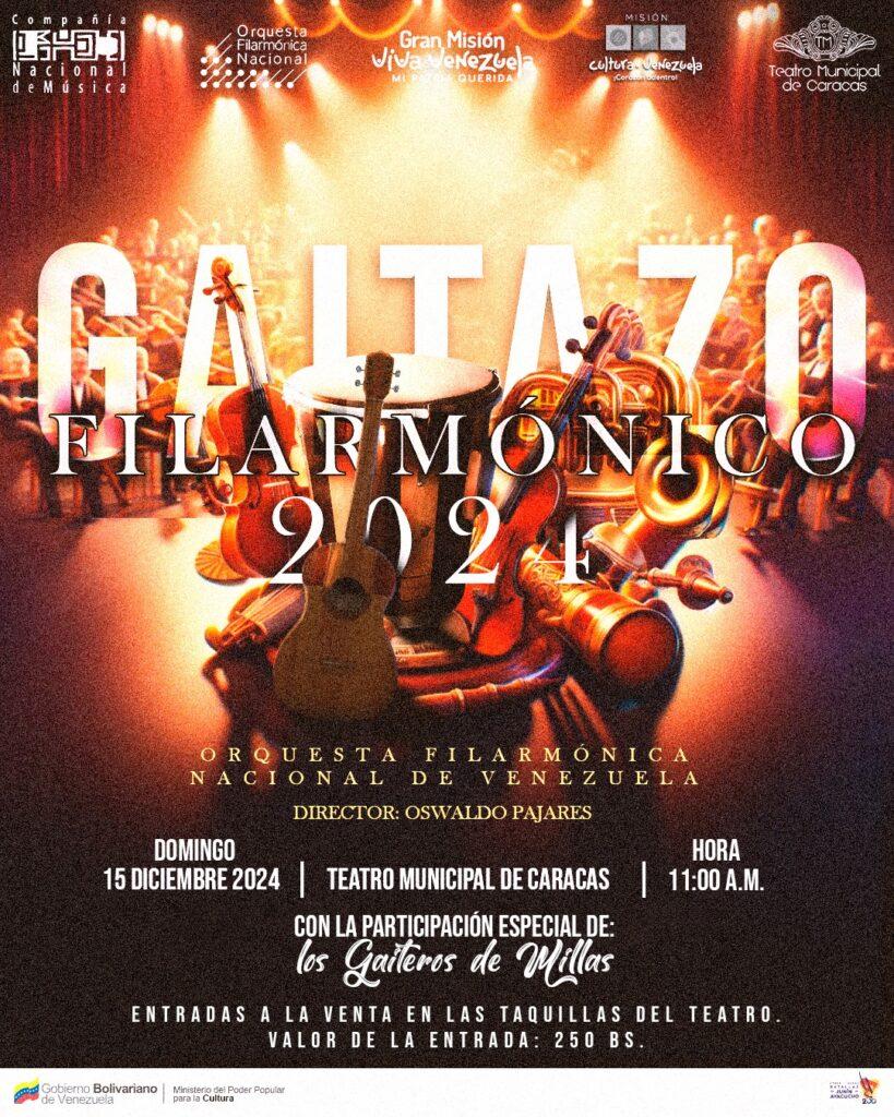 Todo listo para el Gaitazo Filarmónico 2024 en el Teatro Municipal