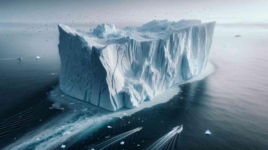 Iceberg más grande del mundo está a la deriva por el océano Antártico tras desprenderse