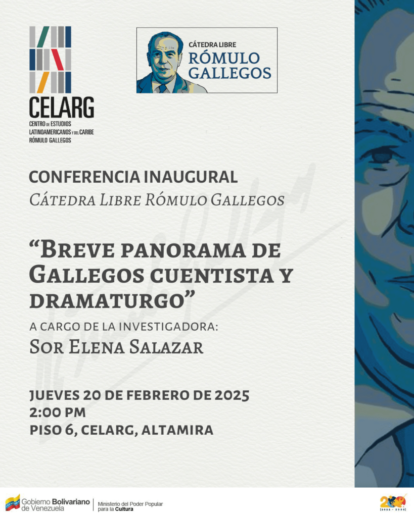 Se inaugura la Cátedra Libre Rómulo Gallegos en el CELARG