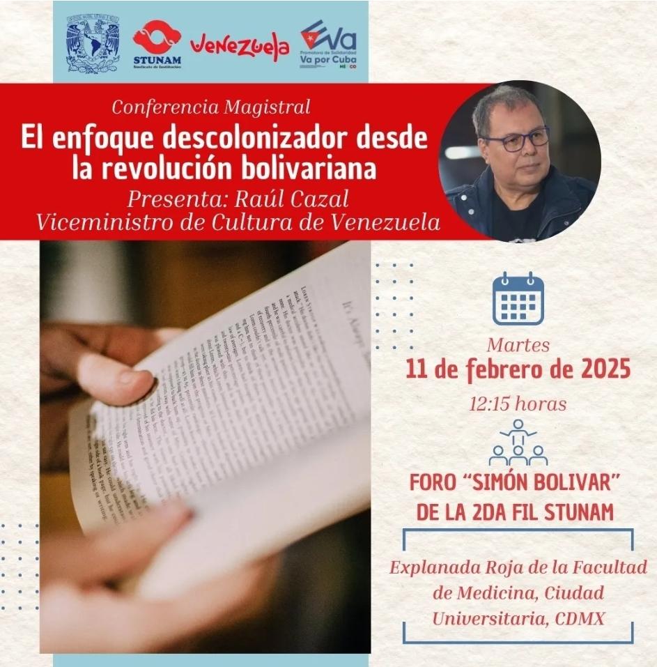 Venezuela invitada en México a 2da Feria Internacional del Libro STUNAM