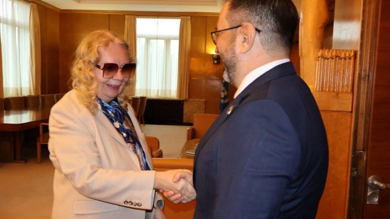 Canciller Gil se reúne con la directora General de la Oficina de las Naciones Unidas en Ginebra