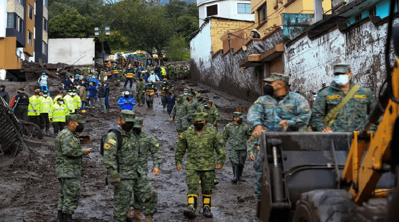 Fuertes lluvias en Ecuador dejan 11 fallecidos