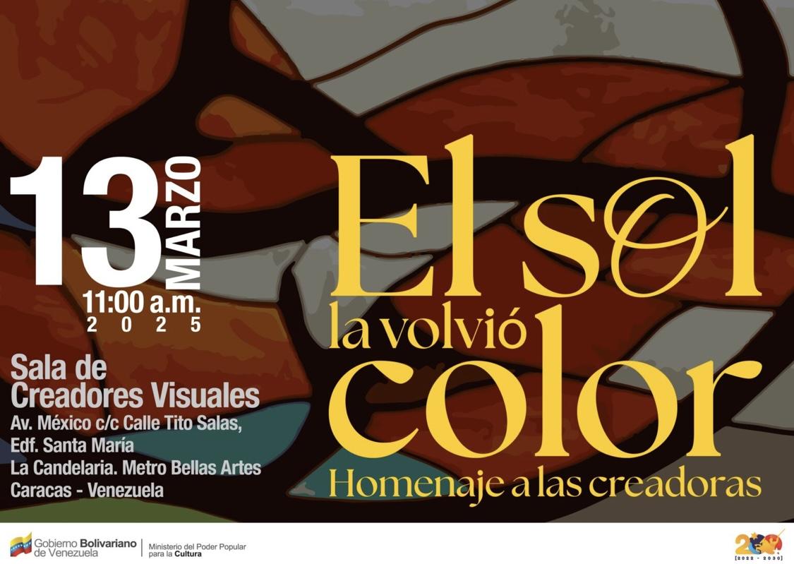 Creadoras del Congreso Permanente de Artes de la Imagen y el Espacio presentan la exposición «El Sol la volvió color»