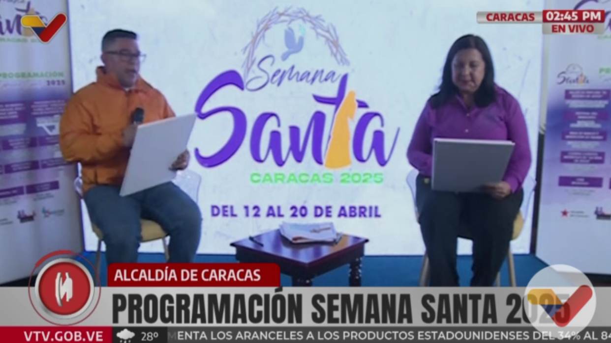 Caracas se alista con extensa agenda de programación para Semana Santa 2025