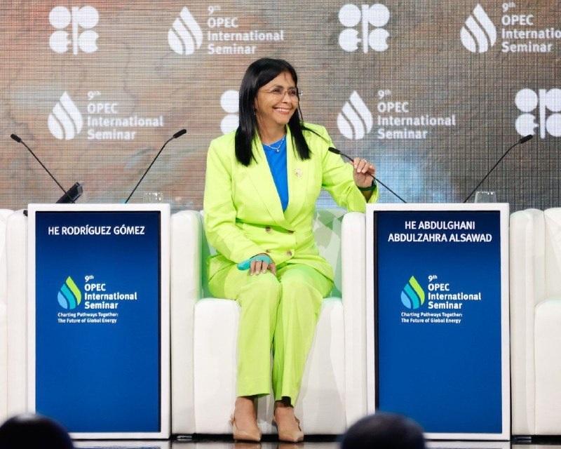 Vicepresidenta Rodríguez en la OPEP: La transición energética debe ser equilibrada