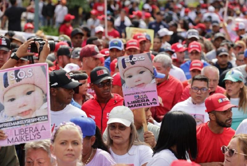 Pueblo se moviliza en defensa de la libertad de niñas y niños venezolanos secuestrados en el imperio norteamericano