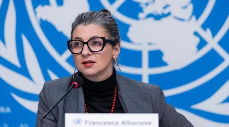 Relatora de la ONU denuncia exterminio palestino ante la indiferencia global