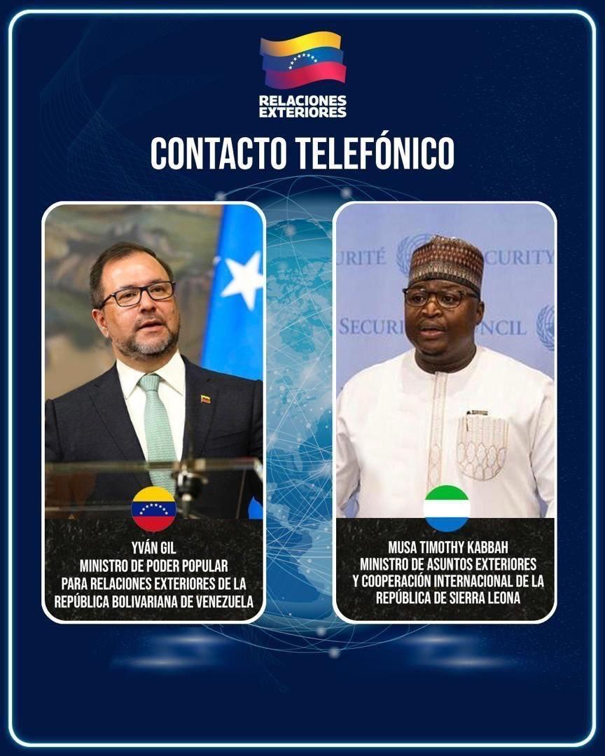 Venezuela y Sierra Leona fortalecen lazos de cooperación y solidaridad internacional