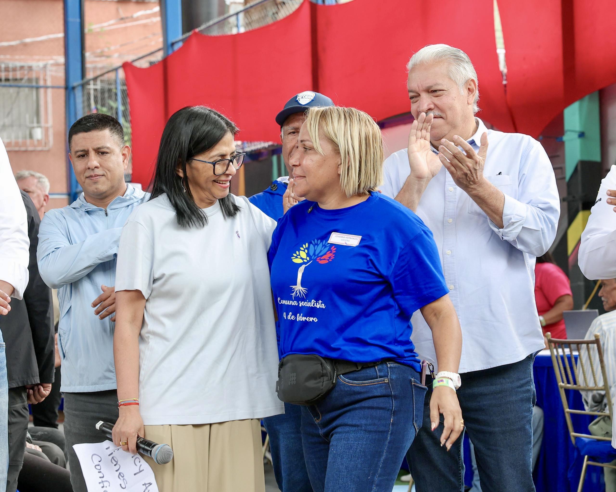 Delcy Rodríguez ratifica compromiso con la protección social y la producción nacional