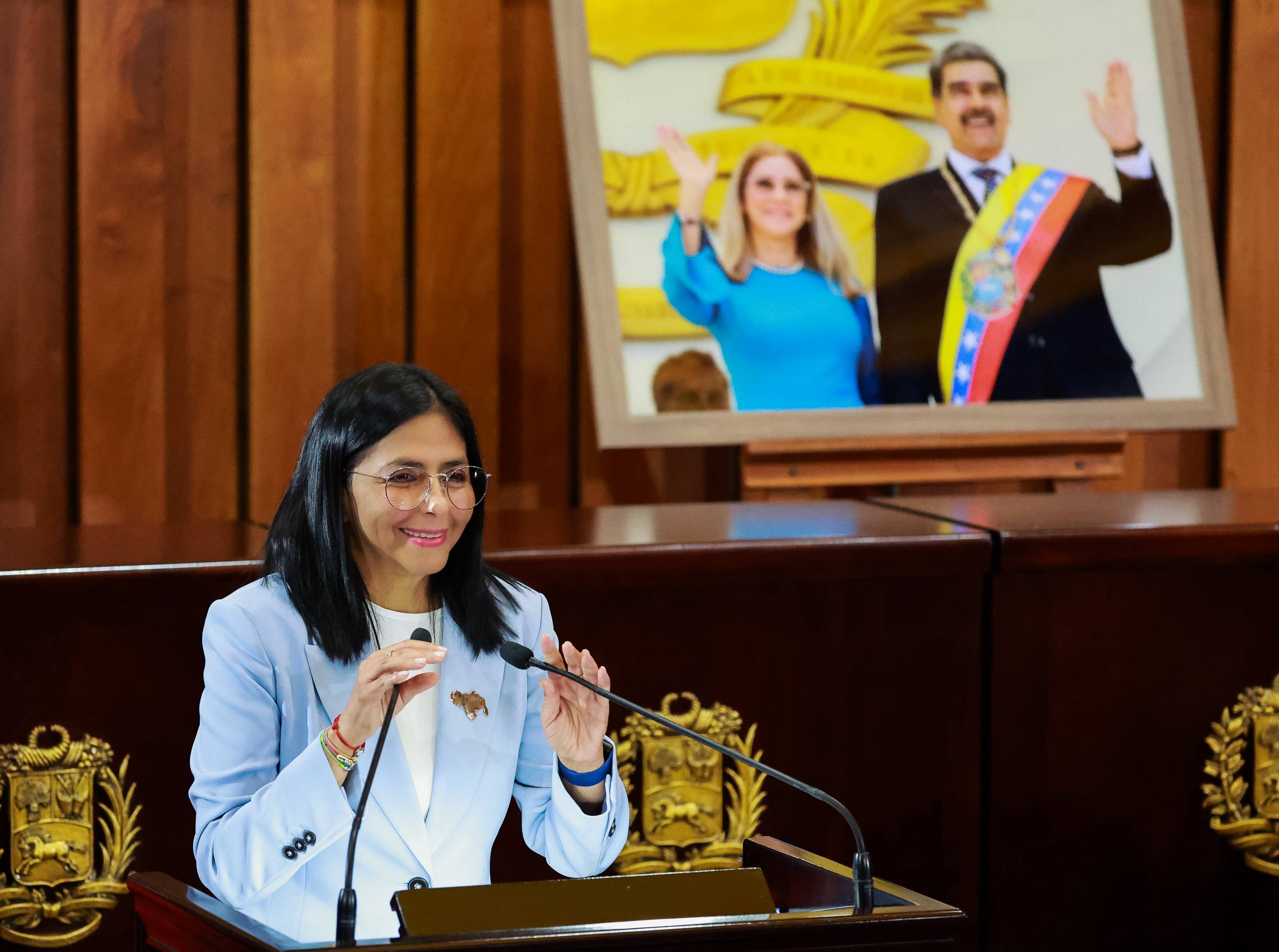 Presidenta (E) Delcy Rodríguez advierte sobre el debilitamiento del Derecho Internacional en el escenario global