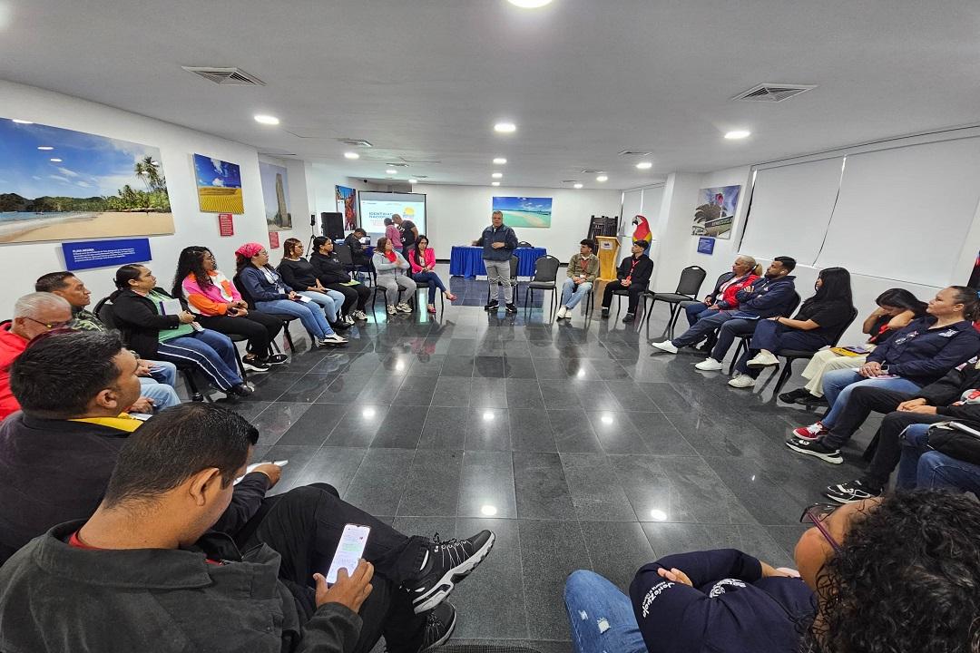Trabajadores de Mintur comprometidos con la paz de Venezuela