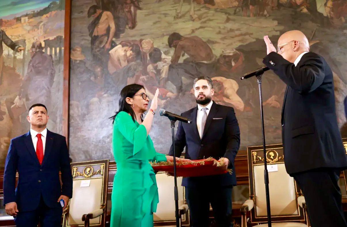 Delcy Rodríguez asume como Presidenta Encargada de la República Bolivariana de Venezuela
