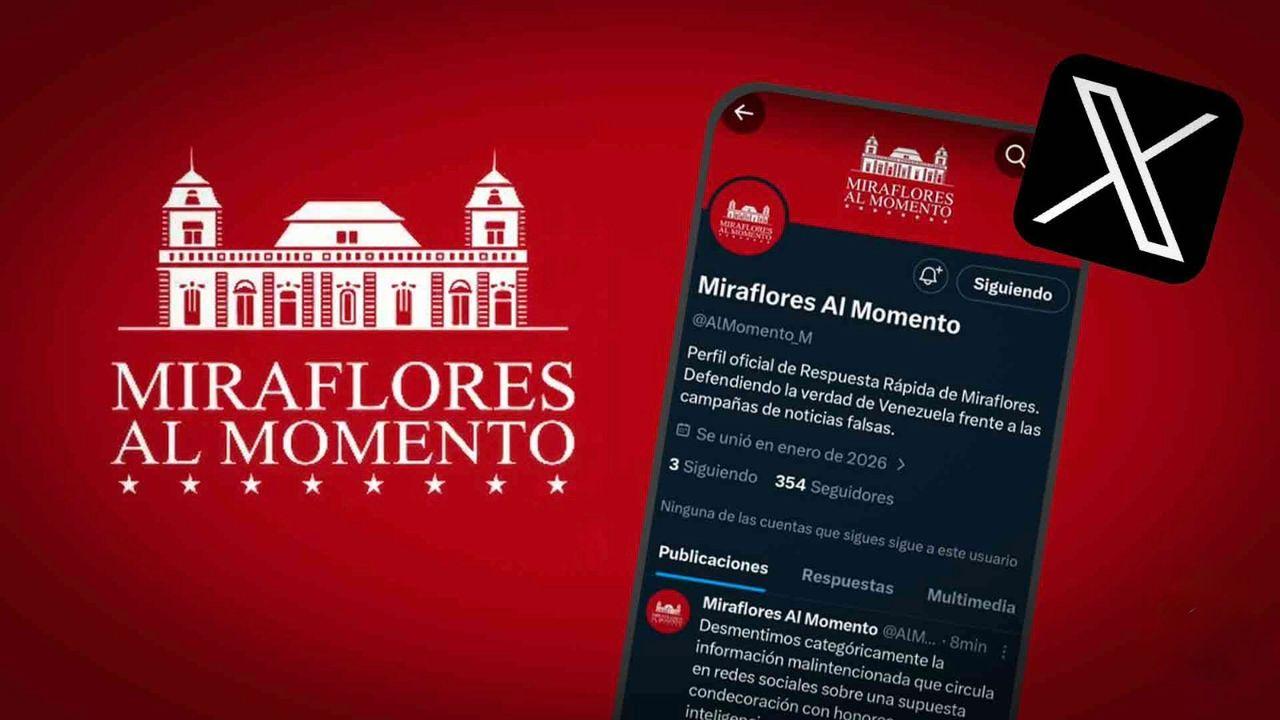 Venezuela strengthens its digital communication: “Miraflores al Momento” debuts on X against disinformation