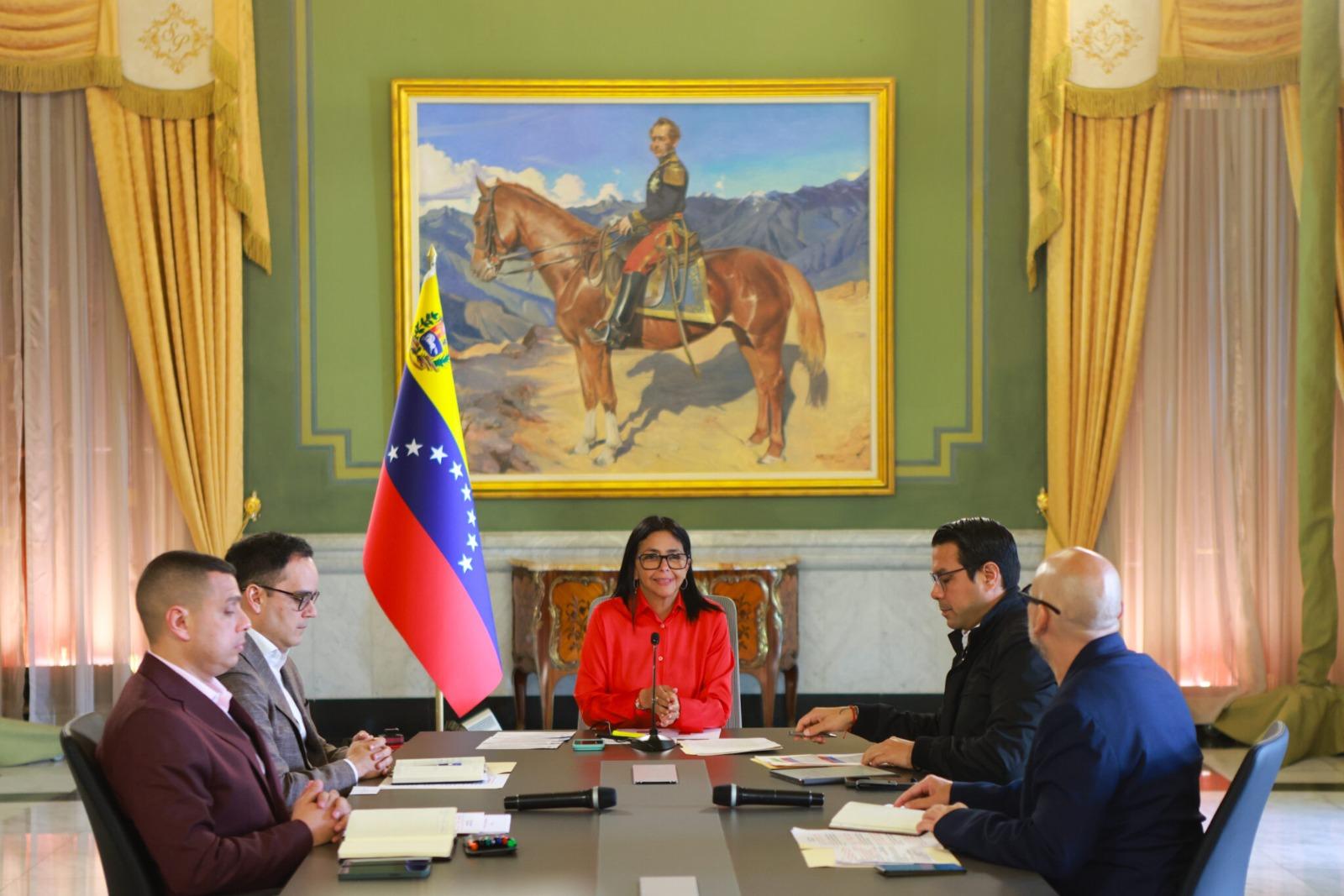 Acting President Delcy Rodríguez chaired work meeting of the Mining and Basic Industries motor