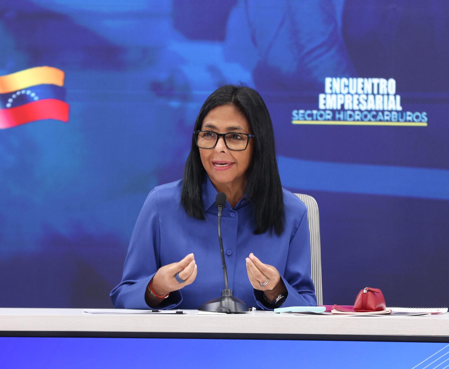 Presidenta (E ) Delcy Rodríguez exhorta a EE. UU. a establecer una agenda energética de respeto mutuo