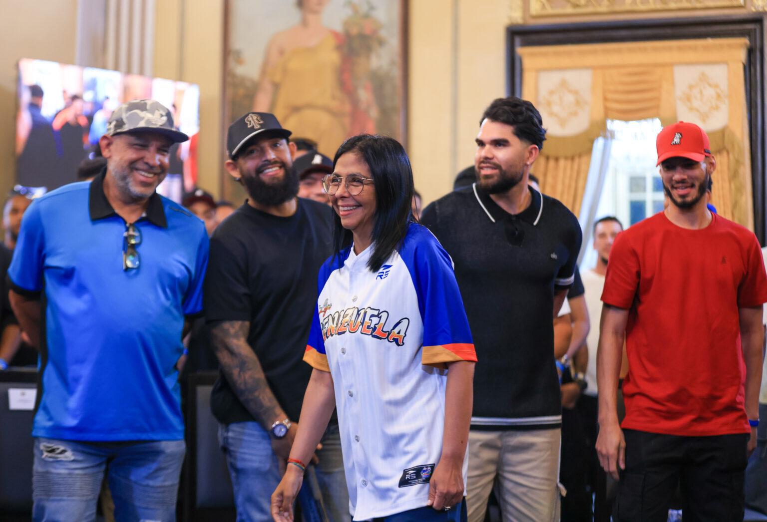 Campeones de la Serie de las Américas «Navegantes de Magallanes» son recibidos en el Palacio de Miraflores por la presidenta encargada Delcy Rodríguez