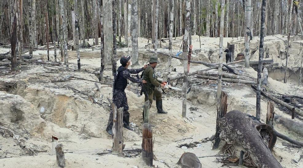 FANB destruye material de minería ilegal en el estado Amazonas