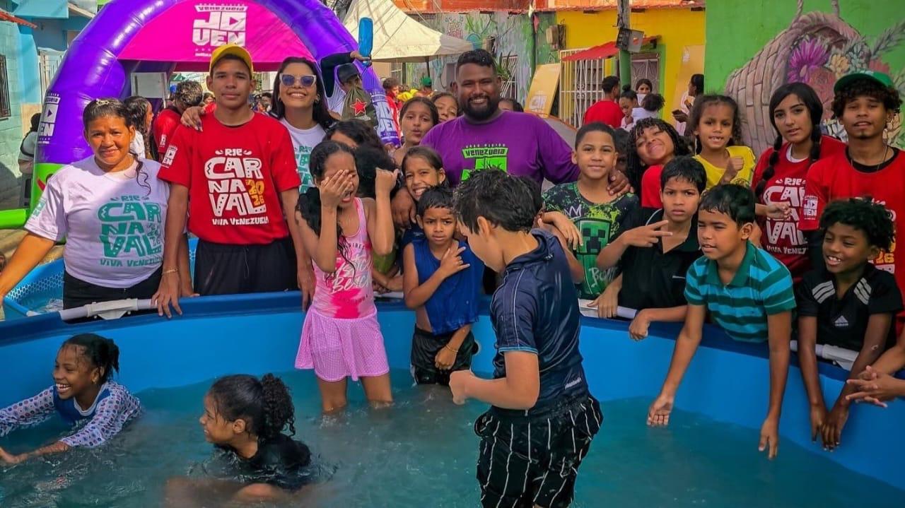 Más de 500 niños y niñas participaron en inicio de Carnavales Comunitarios “Ríe Viva Venezuela” en Pinto Salinas