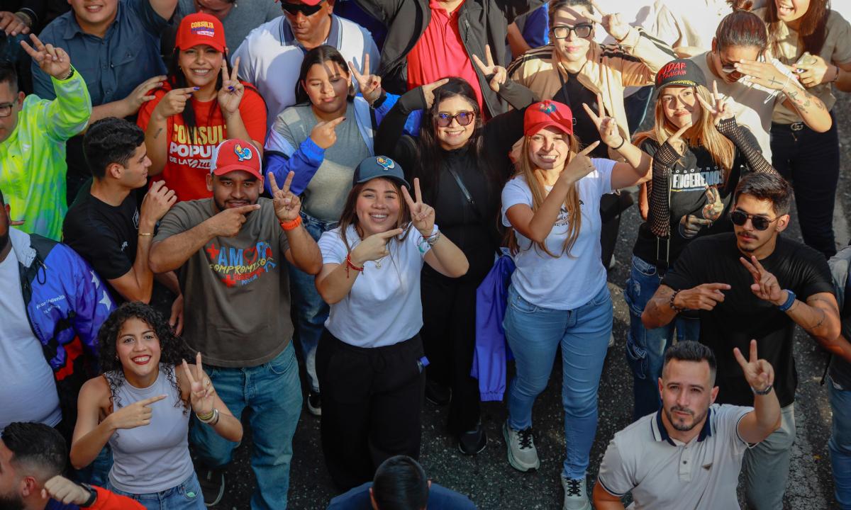Juventud marcha para exigir liberación del presidente Maduro y la diputada Cilia Flores