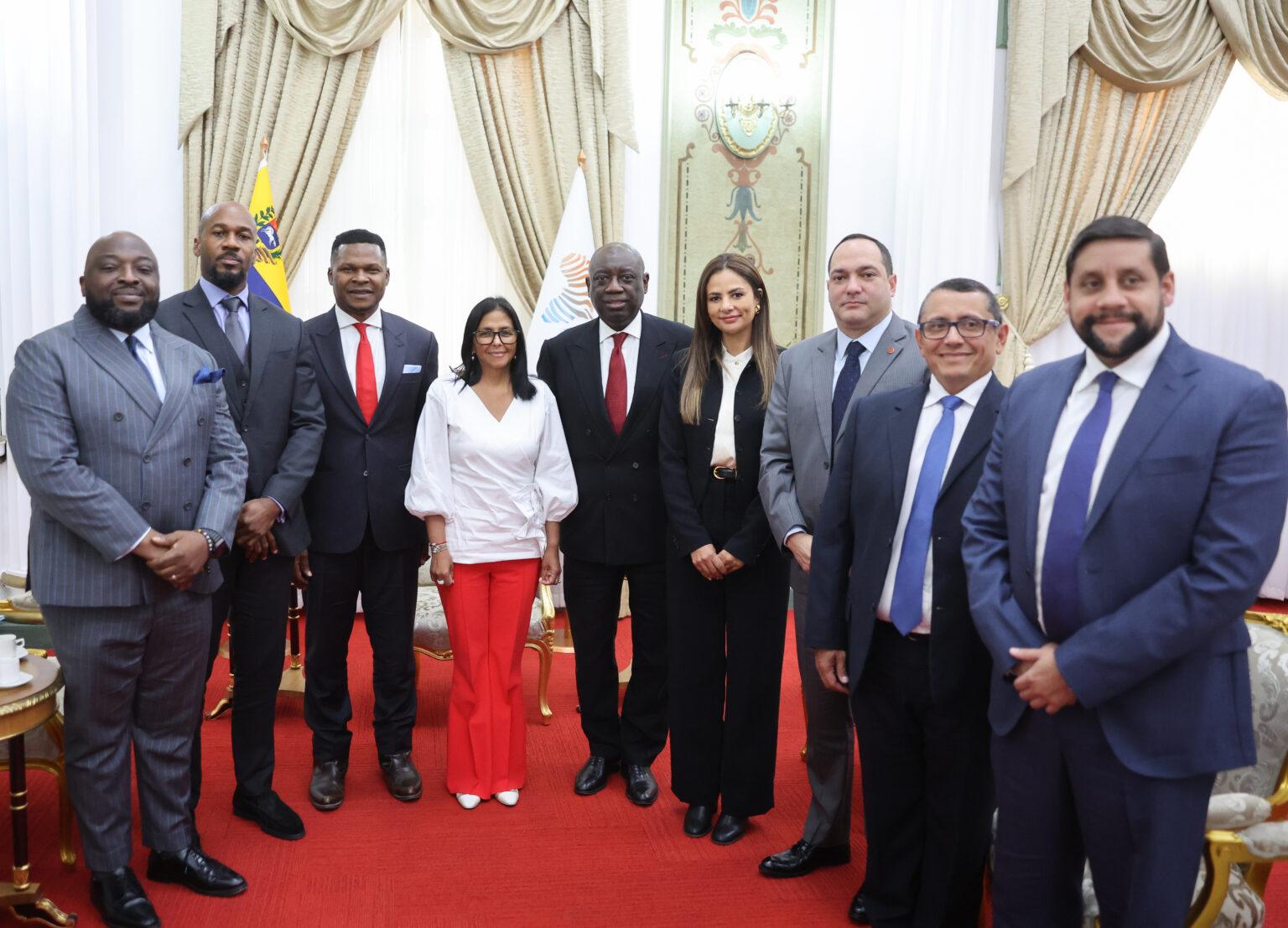 Presidenta (E) Delcy Rodríguez se reunió con representantes de la Cámara Africana de Energía