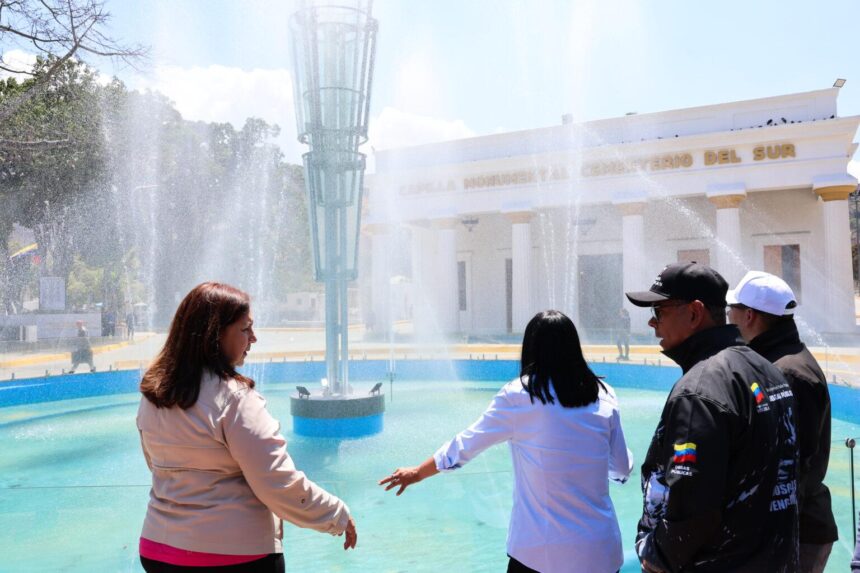 Presidenta (E) Delcy Rodríguez entrega espacios rehabilitados en el Cementerio General del Sur
