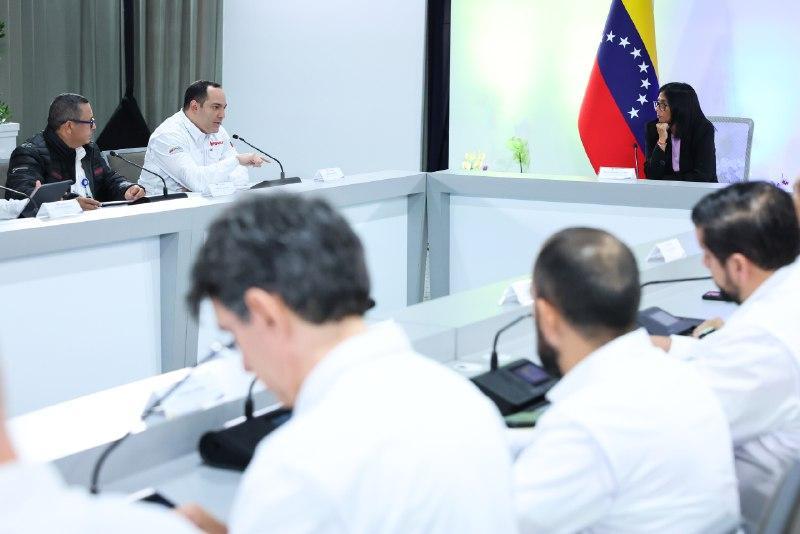 Presidenta (E) Delcy Rodríguez lideró reunión de trabajo para fortalecer la dinámica energética nacional e internacional