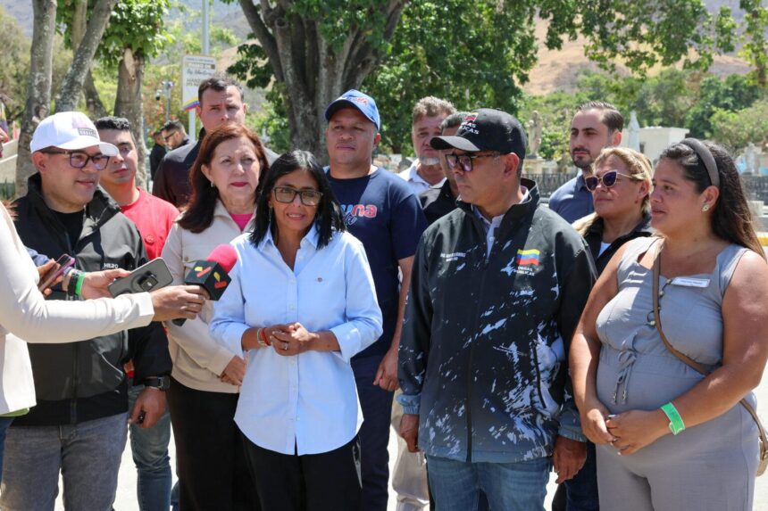 Presidenta (E) Delcy Rodríguez hace un llamado a la unión nacional