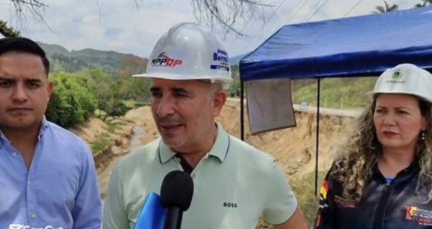 Gobierno Bolivariano acelera obras de protección hidráulica en la Troncal 5 para garantizar la movilidad en el Táchira