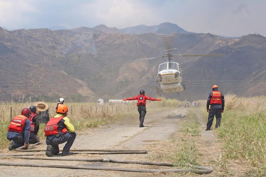 Continúan operaciones ininterrumpidas para combatir incendios forestales en el parque Henri Pittier