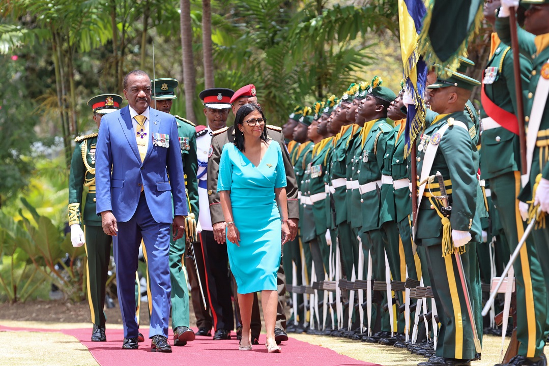 Presidenta (E) Delcy Rodríguez inició este lunes agenda oficial de trabajo en Barbados