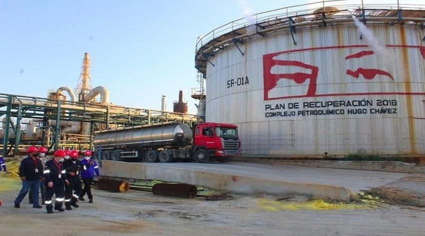 Inspeccionan avances en rehabilitación del Complejo Petroquímico Hugo Chávez