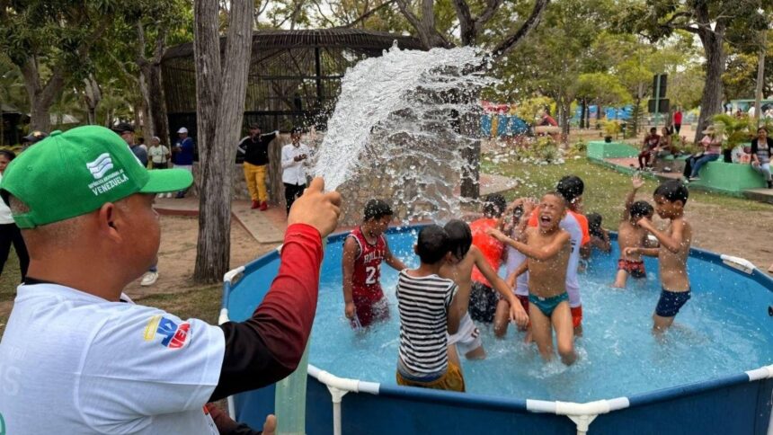 Parque La Guaricha se llenó de alegría con el chapuzón acuático