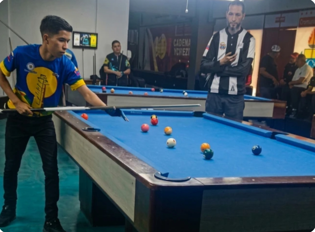 Angelo Crasto clasifica en billar a los Juegos Nacionales Caracas 2026