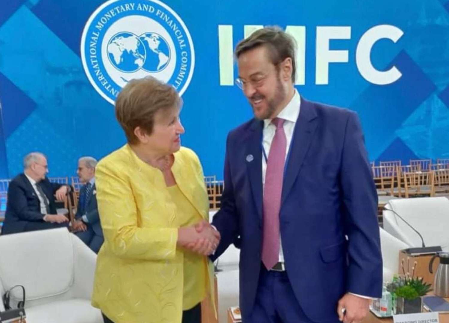 Embajador Felix Plasencia se reunió con directora del FMI