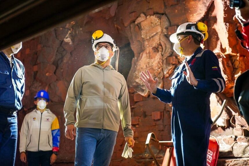 Ministro de Desarrollo Minero Ecológico e Industrias Básicas inspecciona avances y mejoras en la Planta de Pellas de Sidor