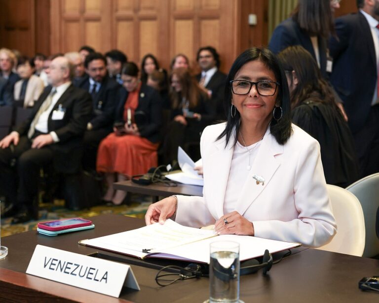 Presidenta (E) Delcy Rodríguez ante la CIJ: "Venezuela no renunciará a su historia ni a sus derechos legítimos sobre la Guayana Esequiba"