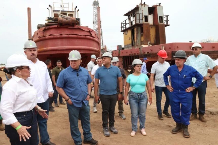 Ministro Cabello realizó visita a la empresa Petrol Grava Service