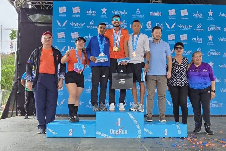 Whinton Palma y Zuleima Amaya conquistan los 21K de la One Run Venezuela 2026 en Caracas