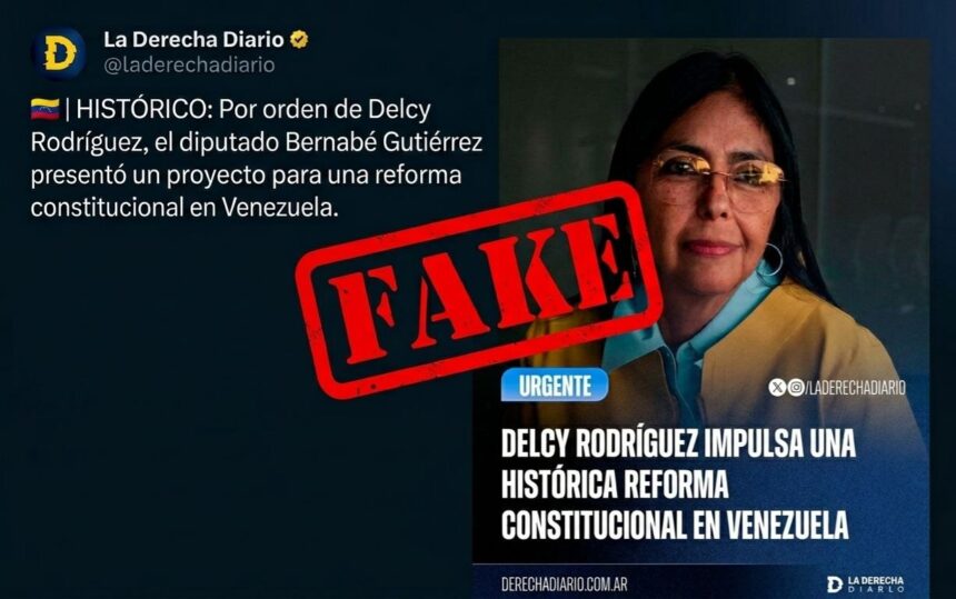 Miraflores al Momento desmiente falsa información sobre reforma constitucional