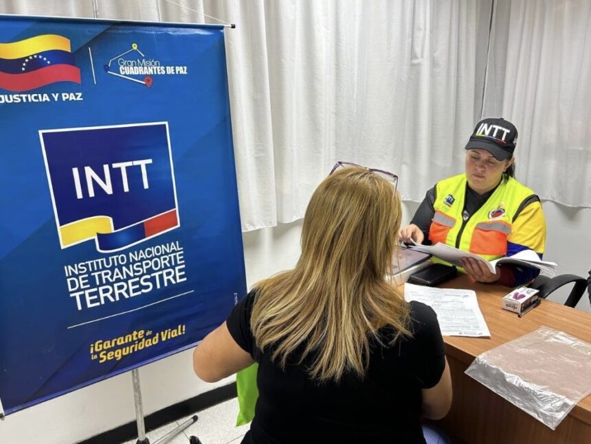 INTT desplegará jornadas especiales de trámites vehiculares en cuatro estados del país