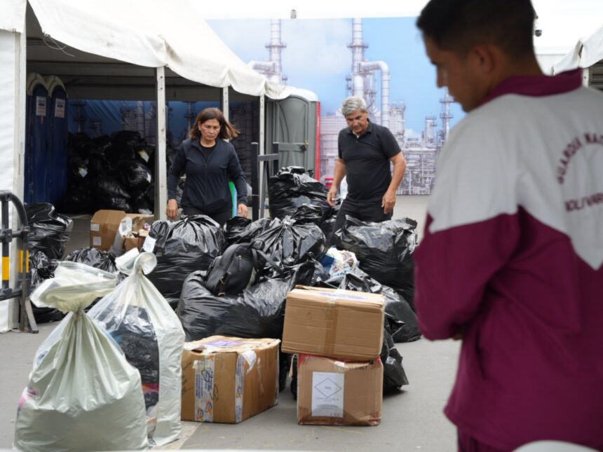 Así avanzan las labores en centro de acopio dispuesto en La Carlota tras fuertes sismos