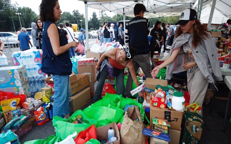 Pueblo se solidariza con las zonas más afectadas por los terremotos